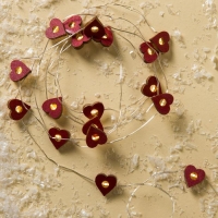 Гирлянда «Нить» 2 м роса с насадками «Сердце», IP20, серебристая нить, 20 LED, батарейки ААх2 (нет в комплекте), свечение тёплое белое Гирлянда «Нить» 2 м роса с насадками «Сердце», IP20, серебристая нить, 20 LED, батарейки ААх2 (нет в комплекте), свечение тёплое белое