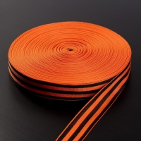 Лента репсовая &laquo;Георгиевская&raquo; 25 мм, 100 &plusmn; 1 м