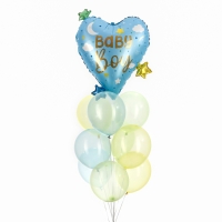Набор шаров &laquo;Baby boy&raquo;, латекс, фольга, 10 шт.