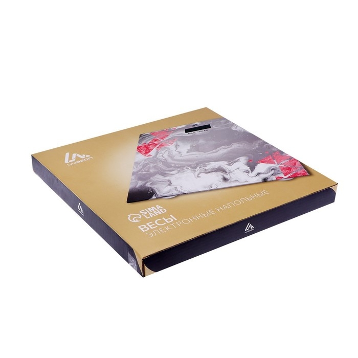 Весы напольные Luazon LVE-005 Весы напольные Luazon LVE-005 "Камни", электронные, до 180 кг, 2хAAА (не в комплекте)