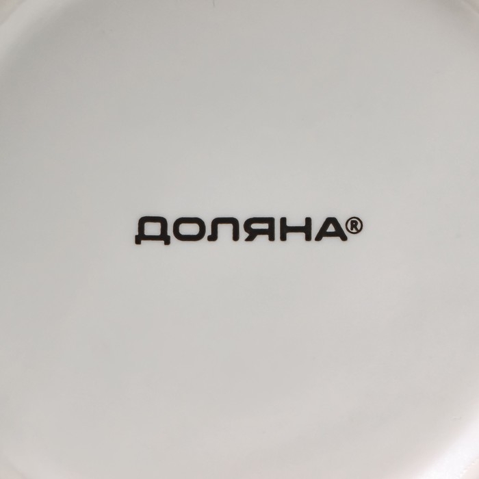 Кружка фарфоровая Доляна &laquo;Зонт на двоих&raquo;, 380 мл, цвет белый