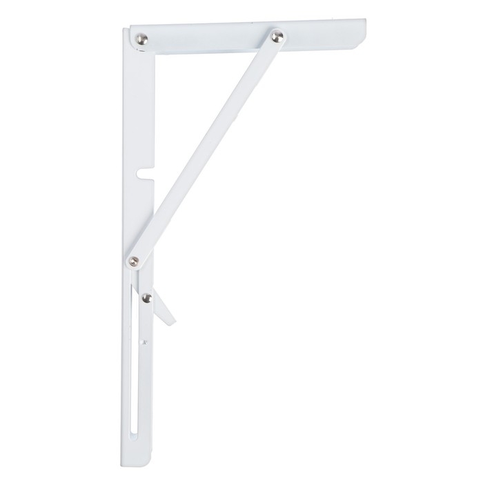 Кронштейн складной для столов и полок ТУНДРА, 2 шт., длина 300 мм, сталь, цвет белый