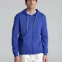 Толстовка на молнии с капюшоном Unit Siverga, ярко-синяя, размер 4XL
