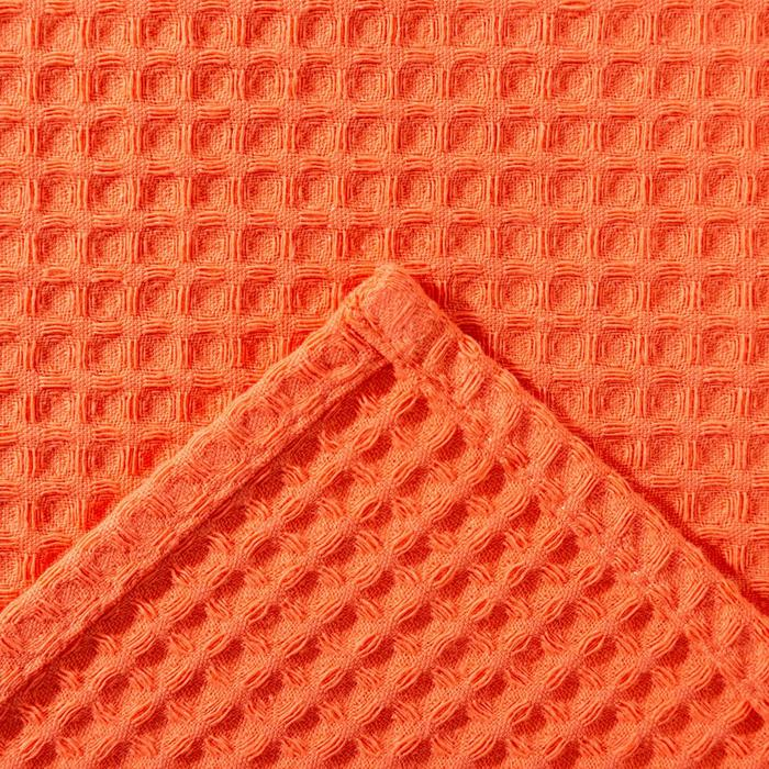 Полотенце вафельное Этель 70*140 см. цв.оранжевый коралл, 100% хл, пл 240 г/м2 Полотенце вафельное Этель 70*140 см. цв.оранжевый коралл, 100% хл, пл 240 г/м2