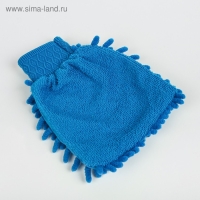 Варежка для уборки авто TORSO, односторонняя, 17×13.5 см, микс Варежка для уборки авто TORSO, односторонняя, 17×13.5 см, микс