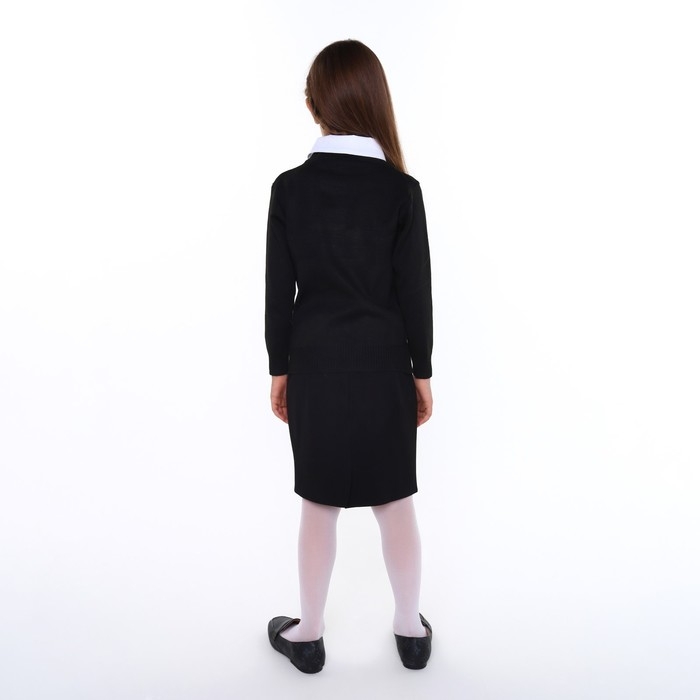 Юбка школьная для девочек, цвет чёрный, рост 128 см Юбка школьная для девочек, цвет чёрный, рост 128 см