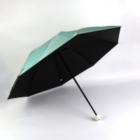 Зонт механический &laquo;Листья&raquo;, эпонж, 4 сложения, 8 спиц, R = 48/55 см, D = 110 см, цвет МИКС