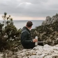 Термос Flask 1000, вакуумный, стальной матовый Термос Flask 1000, вакуумный, стальной матовый