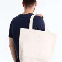 Холщовая сумка Shopaholic, неокрашенная Холщовая сумка Shopaholic, неокрашенная