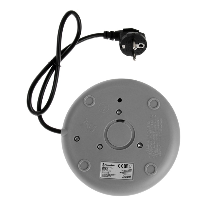 Чайник электрический Чайник электрический "МАТРЁНА" MA-009, стекло, 2 л, 1500 Вт, серый