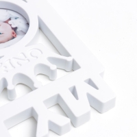 Фоторамка пластик на 13 фото 3,5х5,5, d=6,5 см "Мой первый год" белая 18,5х39х2 см Фоторамка пластик на 13 фото 3,5х5,5, d=6,5 см "Мой первый год" белая 18,5х39х2 см