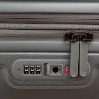 Чемодан Logoduck M, серебристый Чемодан Logoduck M, серебристый