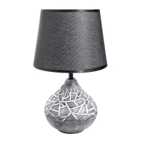 Настольная лампа "Ева" Е14 40Вт черный 20х20х33см RISALUX