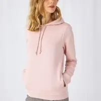 Толстовка с капюшоном женская BNC Inspire (Organic), серо-голубая, размер M