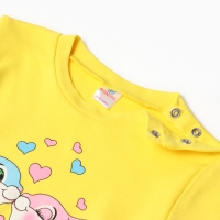 Лонгслив для девочки, цвет жёлтый, рост 86 см