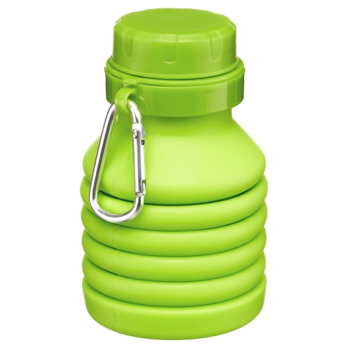 Бутылка для воды складная, 450 мл, 7 х 21.3 см, силиконовая Бутылка для воды складная, 450 мл, 7 х 21.3 см, силиконовая