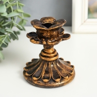 Подсвечник полистоун "Лепестки" под старину 9х8,7х8,7 см Подсвечник полистоун "Лепестки" под старину 9х8,7х8,7 см