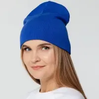 Шапка Tube Top, синяя (василек) Шапка Tube Top, синяя (василек)