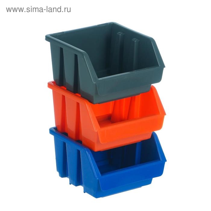 Лоток для метизов №1, 115х115х75 мм, синий Лоток для метизов №1, 115х115х75 мм, синий