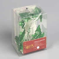 Гирлянда «Нить» 2 м роса с насадками «Ёлочка», IP20, серебристая нить, 20 LED, 2 режима, батарейки ААх2 (нет в комплекте), свечение белое Гирлянда «Нить» 2 м роса с насадками «Ёлочка», IP20, серебристая нить, 20 LED, 2 режима, батарейки ААх2 (нет в комплекте), свечение белое