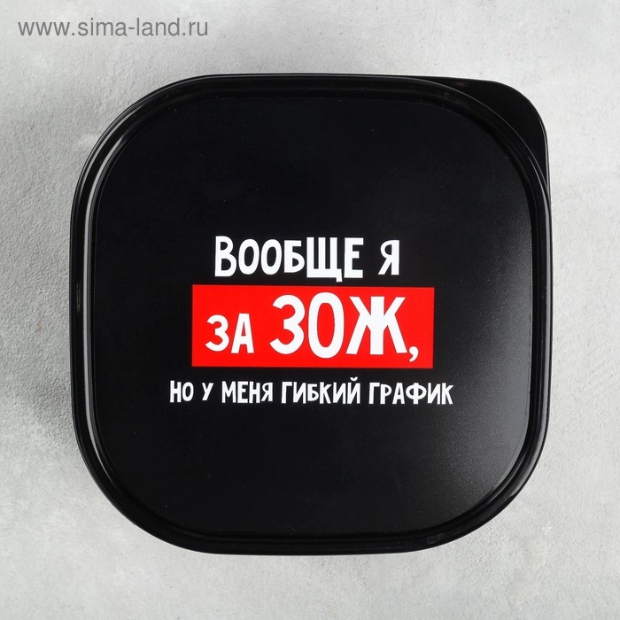 Ланч-бокс «Гибкий график на ЗОЖ», 700 мл Ланч-бокс «Гибкий график на ЗОЖ», 700 мл