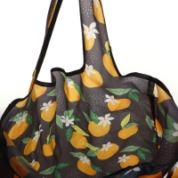 Сумка хозяйственная без застёжки, складная, цвет чёрный