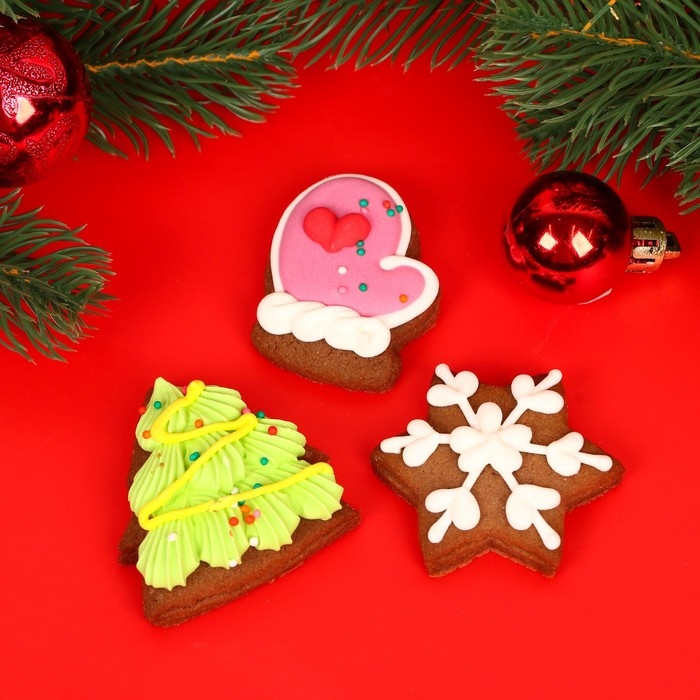 Новый год. Печенье медовое "Новогоднее", 45 г