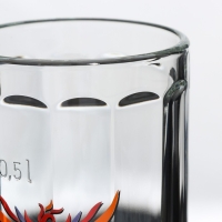 Кружка стеклянная для пива &laquo;Гамбург. Райз фром ашес&raquo;, 500 мл, рисунок МИКС