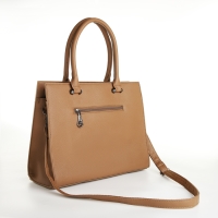 Сумка женская тоут, на молнии, цвет светло-песочный Сумка женская тоут, на молнии, цвет светло-песочный