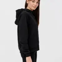 Толстовка унисекс оверсайз на молнии Zippy Terry, черная, размер XL/XXL