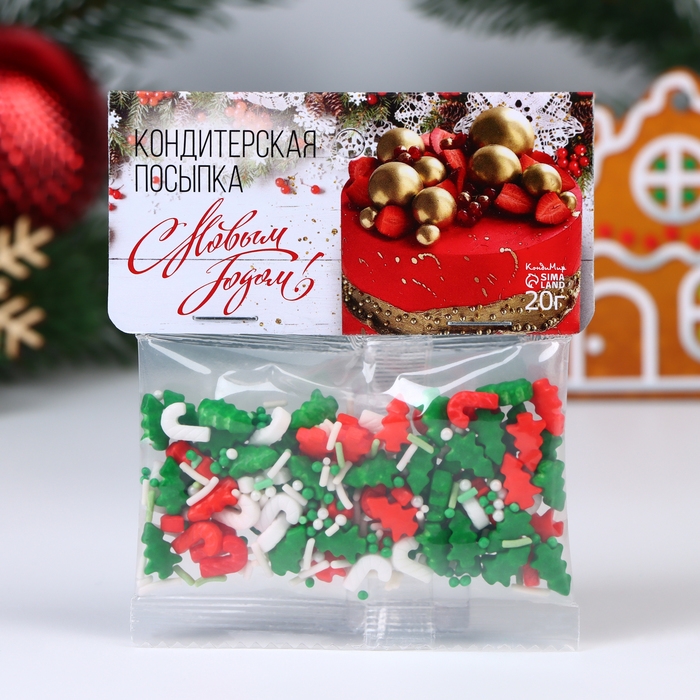 Новый год. Кондитерская посыпка "Новогоднее утро", 20 г