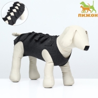 Попона послеоперационная, размер M (ОГ 31-43 см, вес 6-12 кг), серая Попона послеоперационная, размер M (ОГ 31-43 см, вес 6-12 кг), серая