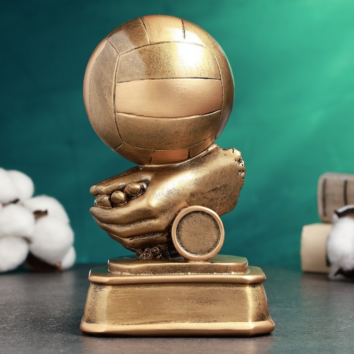 Стела Стела "Волейбол" золото, 8,5х11х18см