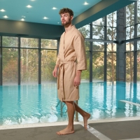 Халат вафельный мужской &laquo;Экономь и Я&raquo; размер 54-56