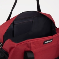 Сумка спортивная на молнии, отдел для обуви, наружный карман, большой размер, цвет чёрный/красный Сумка спортивная на молнии, отдел для обуви, наружный карман, большой размер, цвет чёрный/красный