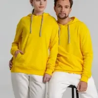 Толстовка с капюшоном Unit Kirenga желтая, размер 3XL