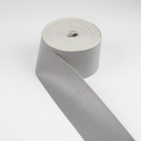 Лента огнеупорная, светоотражающая, 50 мм, 10 &plusmn; 1 м, цвет серый