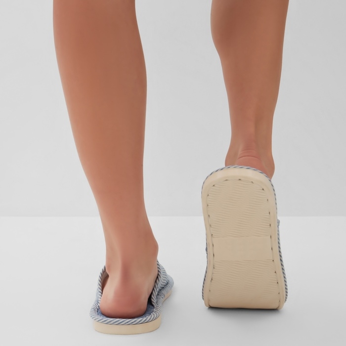 Тапочки женские, размер 38-39, цвет синий Тапочки женские, размер 38-39, цвет синий