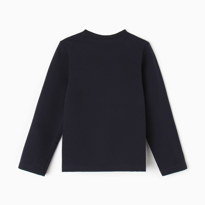 Свитшот детский, цвет тёмно-синий, рост 122 см