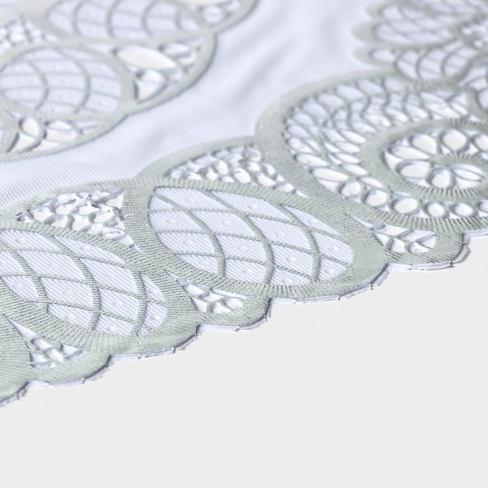 Салфетки сервировочные на стол Доляна «Листья», ажурные, 46×30 см, 4 шт, ПВХ, цвет серебряный Салфетки сервировочные на стол Доляна «Листья», ажурные, 46×30 см, 4 шт, ПВХ, цвет серебряный