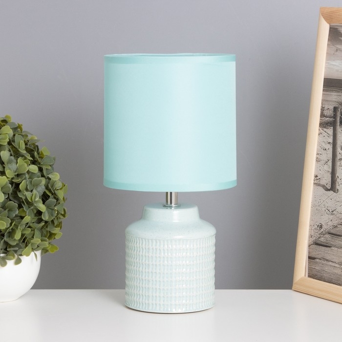 Лампа настольная Лампа настольная "Катрина" 1х40Вт Е14 зеленый 13х13х25см