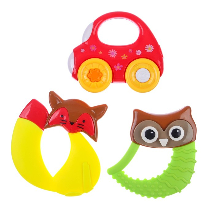 Набор погремушек &laquo;Наш малыш&raquo; с эластичными элементами, 6 шт., Крошка Я