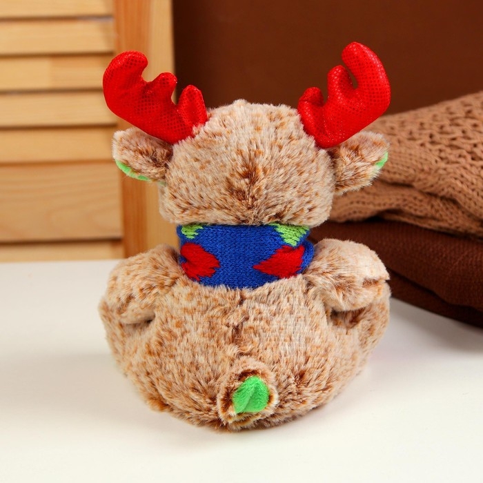 Новый год! Мягкая игрушка &laquo;Олень&raquo;, 15 см, цвет разноцветный
