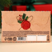 Подарочный набор &laquo;Счастливая почта&raquo;: чай ассорти 5,4 г ( 3 шт. х 1,8 г)., молочный шоколад 25 г (5 шт. х 5 г)., открытка