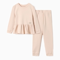 Костюм детский (джемпер, брюки) MINAKU, цвет бежевый, рост 92-98 см Костюм детский (джемпер, брюки) MINAKU, цвет бежевый, рост 92-98 см