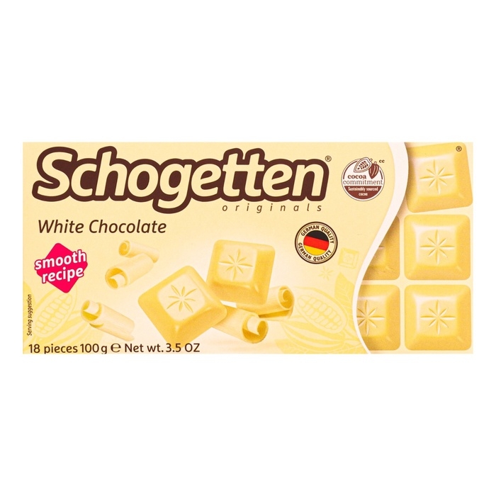 Шоколад Schogetten White Chocolate, 100 г Шоколад Schogetten White Chocolate, 100 г
