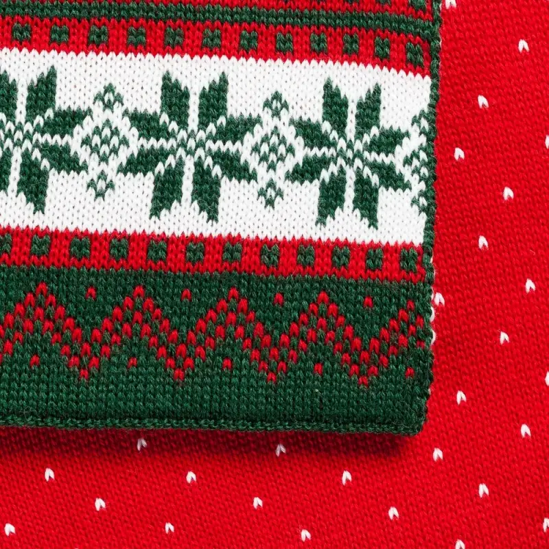 Шарф Happy View, красный с зеленым Шарф Happy View, красный с зеленым