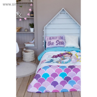 Постельное бельё «Этель» 1.5 сп Really mermaid 143*215 см, 150*214 см, 50*70 см -1 шт,100% хл, бязь Постельное бельё «Этель» 1.5 сп Really mermaid 143*215 см, 150*214 см, 50*70 см -1 шт,100% хл, бязь