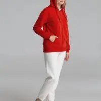 Толстовка на молнии с капюшоном Siverga 2.0, красная, размер L