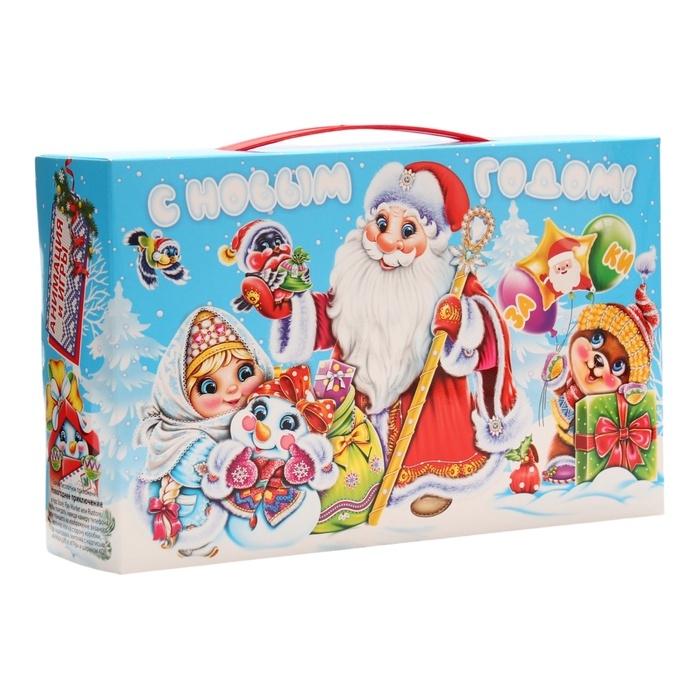 Новый год. Подарочный набор конфет "Время" с игрой и анимацией, 500 г
